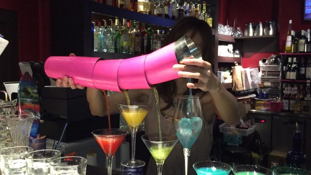 Bartender Pouring Cocktails