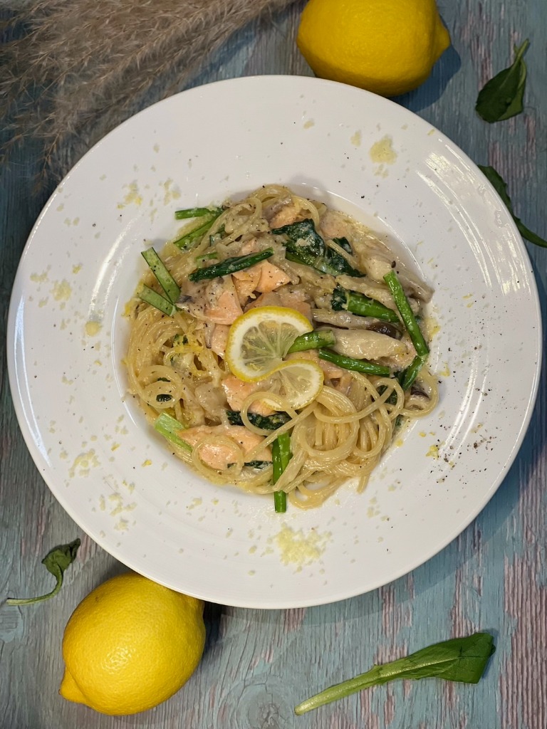 Lemon Salmon Pasta