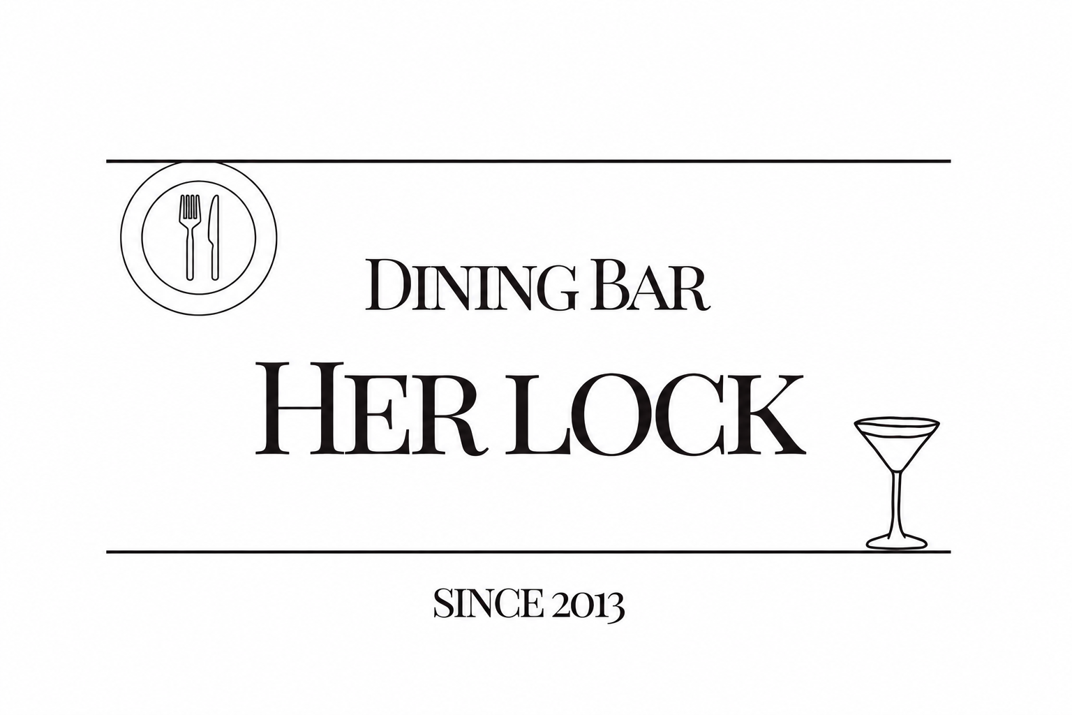 Dining bar HerLock ロゴ