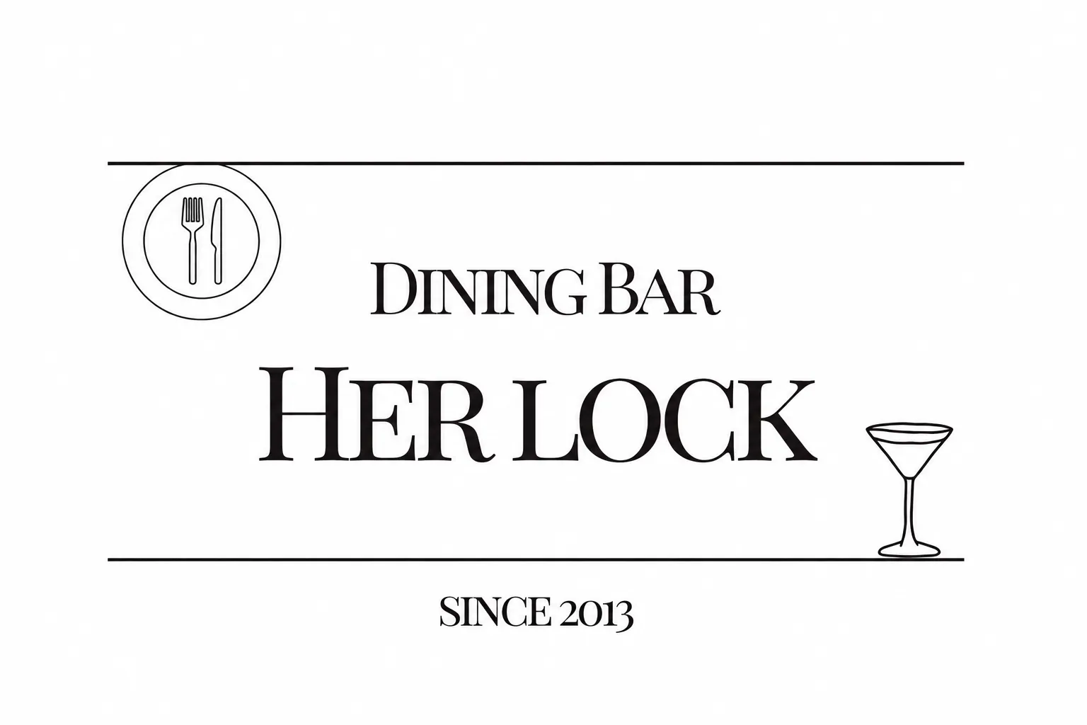 Dining bar HerLock ロゴ