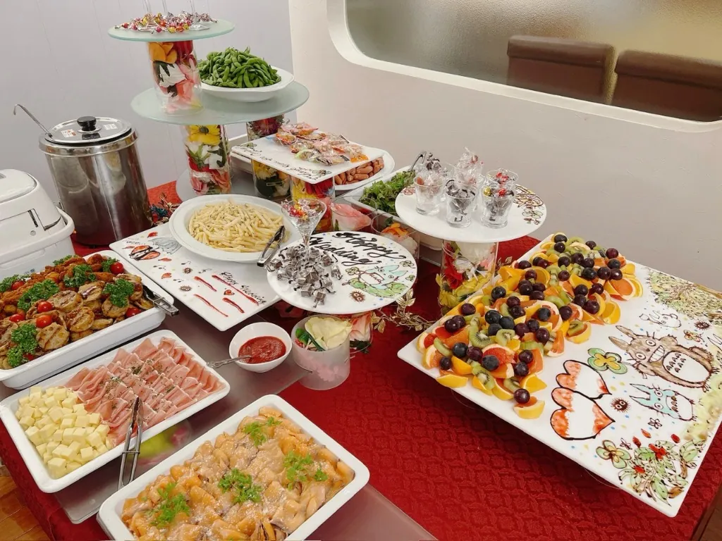 二次会ビュッフェの料理